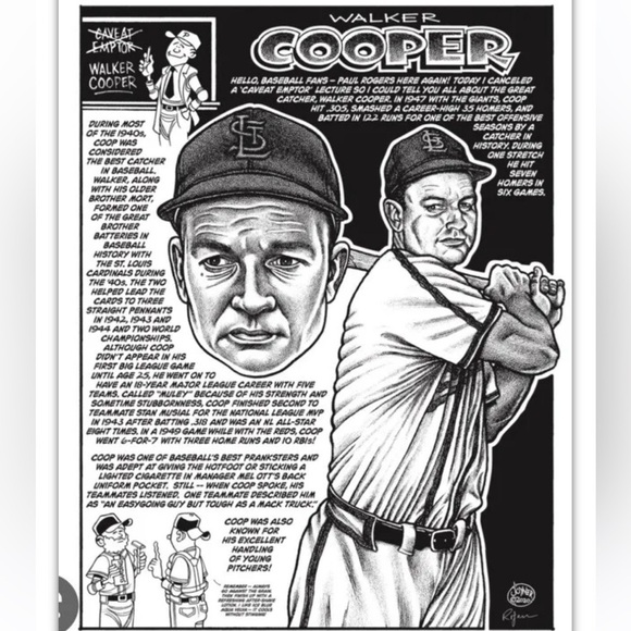 RAWLINGS Catcher Mitt Walker Cooper 10.5” RHT Leather Baseball Glove VTG 50s 60s - Picture 15 of 16